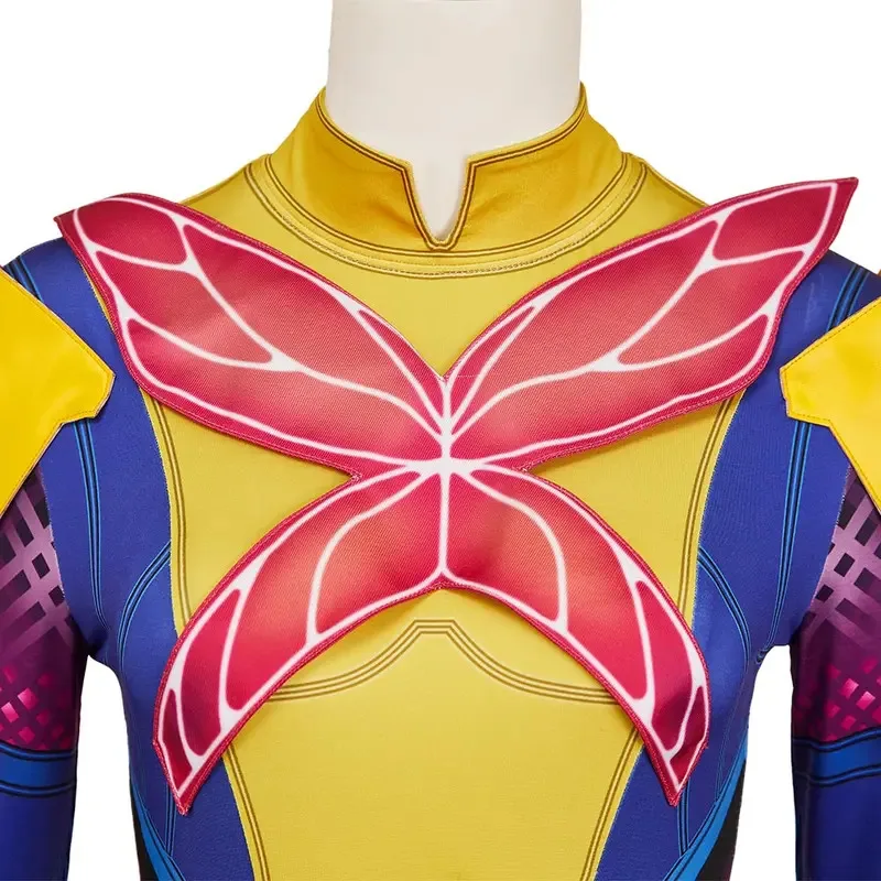 

25COSGame Rivals Role Psylockes Cosplay New Style Costume Blue Yellow Jumpsuit Betsy Braddock Role Uniform Halloween Party Suits