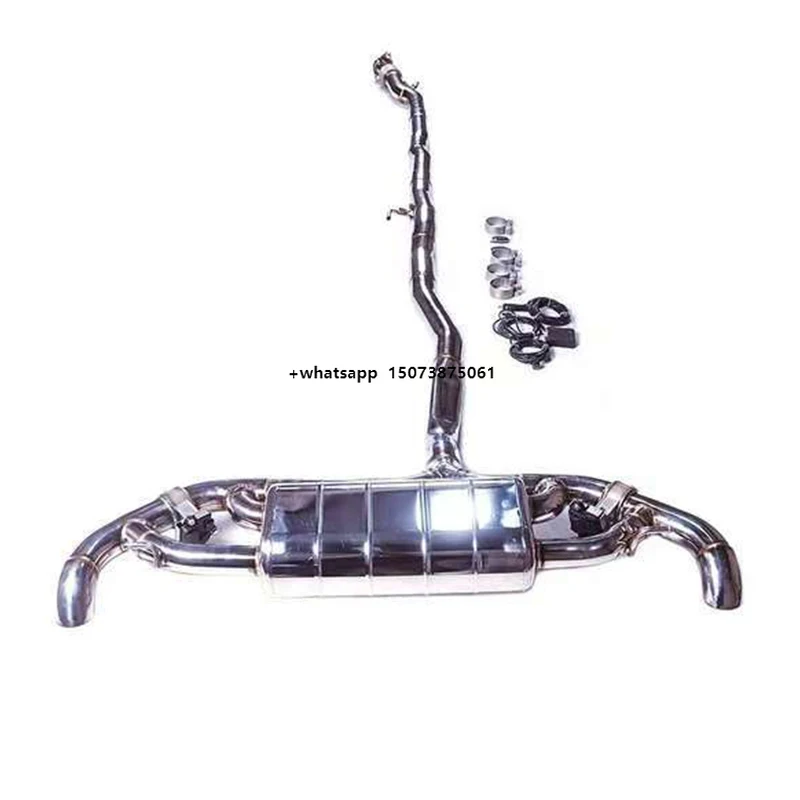 

Sport Sound Muffler 304 Stainless Steel Valved Exhaust Catback System with Valve Control Tips for Cars 2023 CLA250 W118
