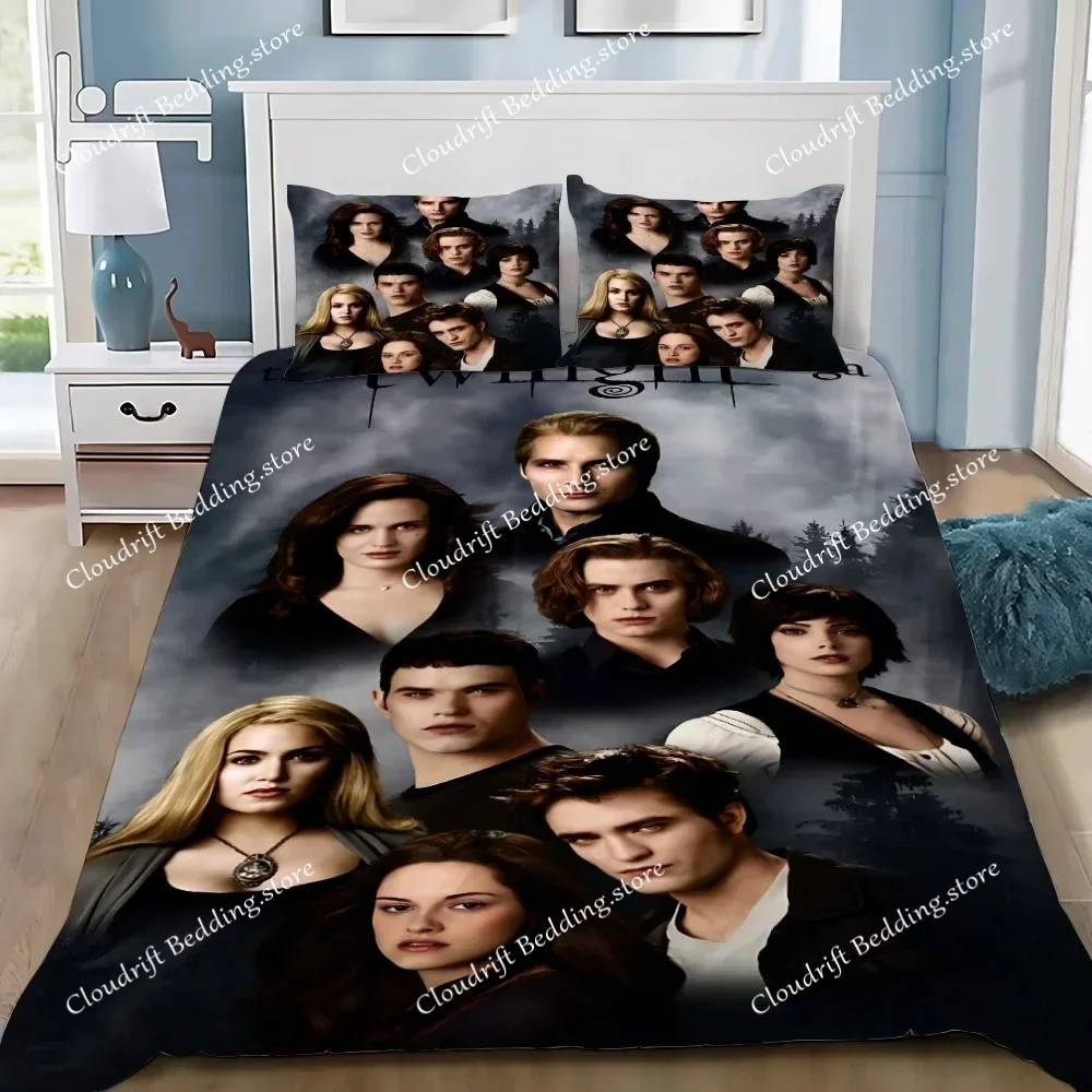 Duvet Cover Pillowcase Bedding Set The Twilight Saga Edward Cullen Adult Boy Girl Bedroom Decoration Children Single Large Size