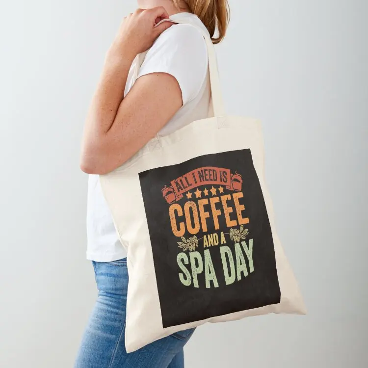 

Vintage Spa Day Coffee Lover For A Relaxing Spa Girls Trip Tote Bag Women's bags Women's beach bags