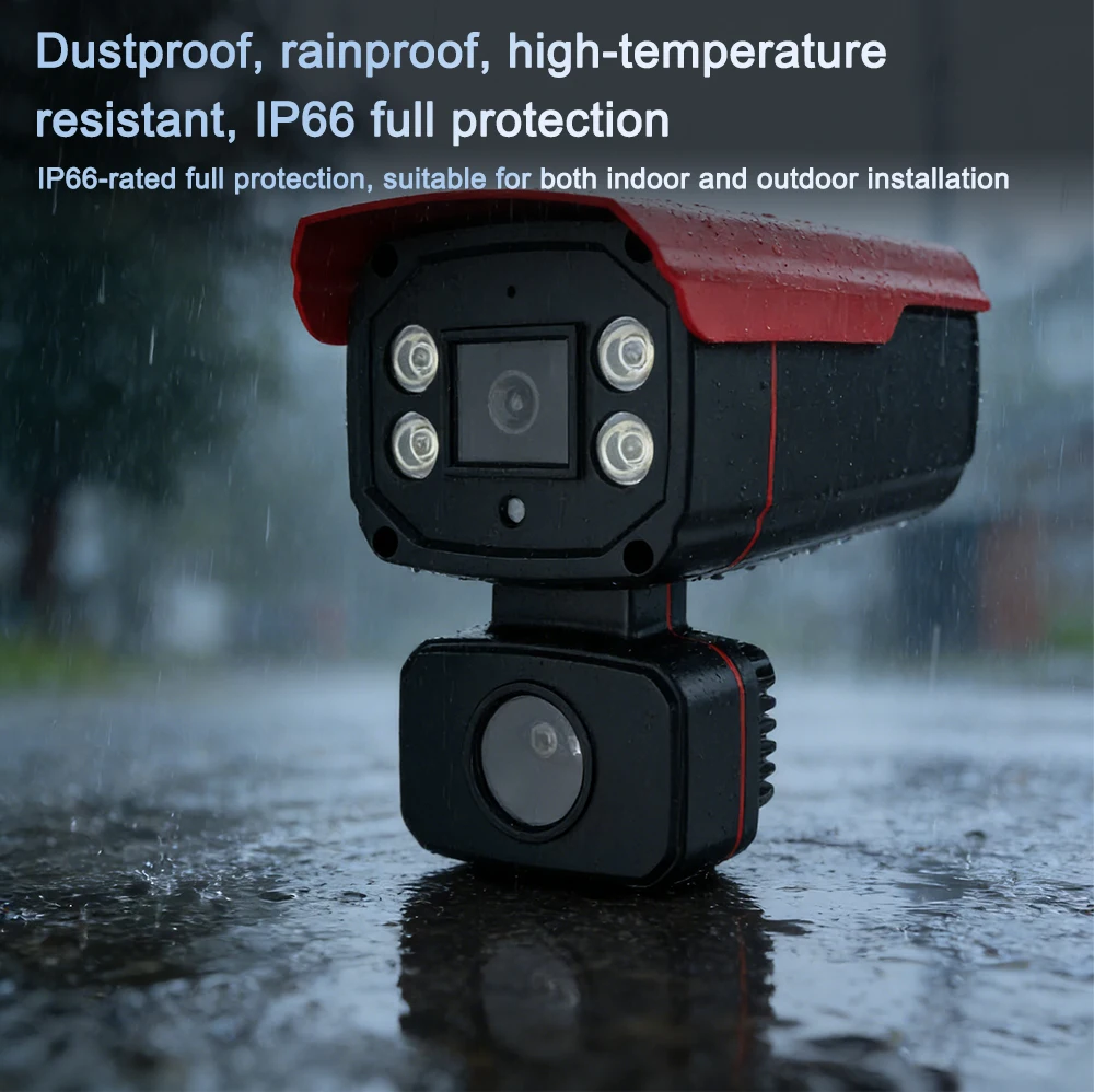 6MP Flame Detection Security Protection Camera Network Real-time Monitoring AI Fire Warning IR Night Vision With Two-Way Talk