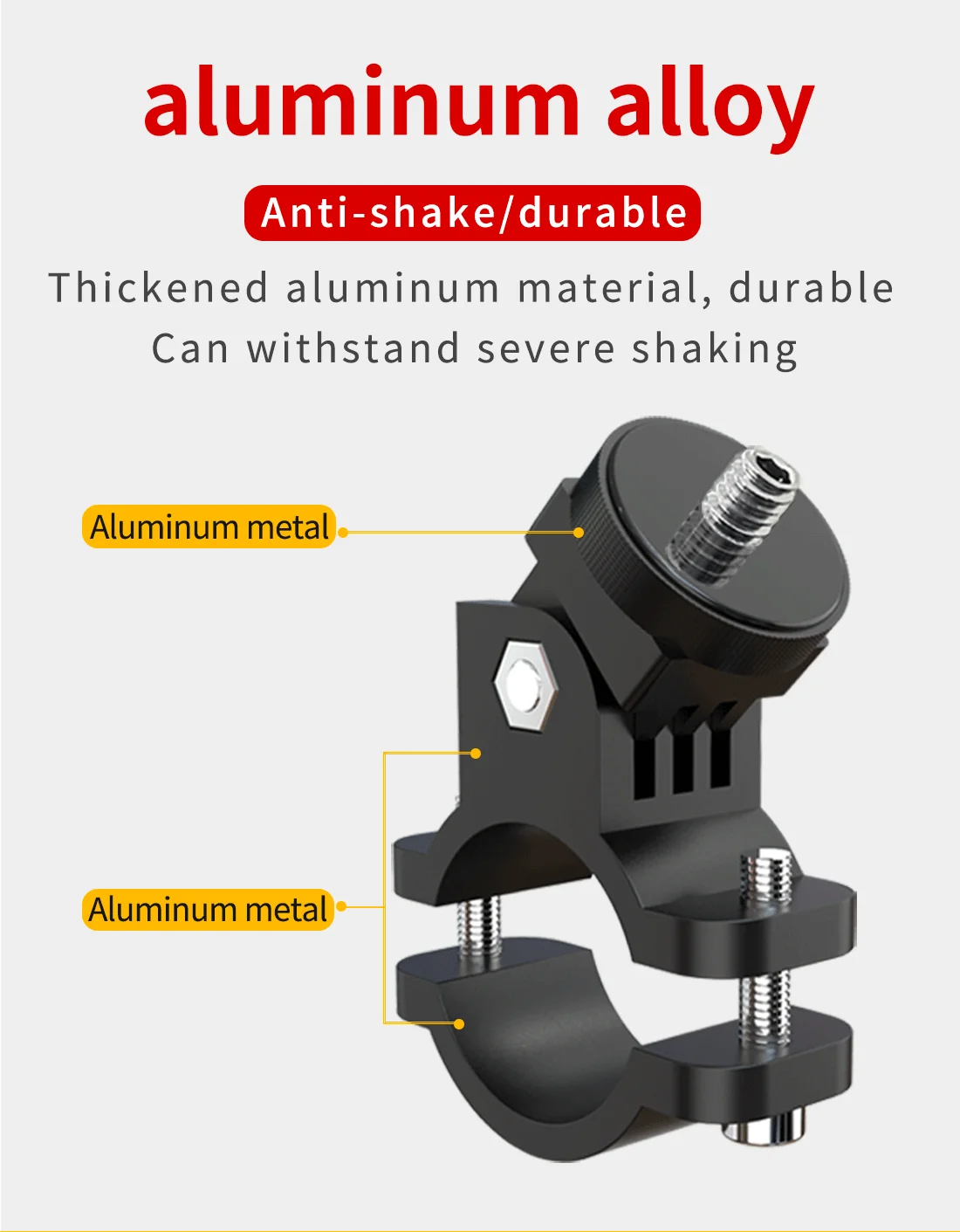 Metall Radfahren Bike Mount Motorrad Lenker Halter 1/4 Schraube für GoPro 10 9 8 für Insta360 ONE X X2 R kamera für DJI Action 2 – Detail 3