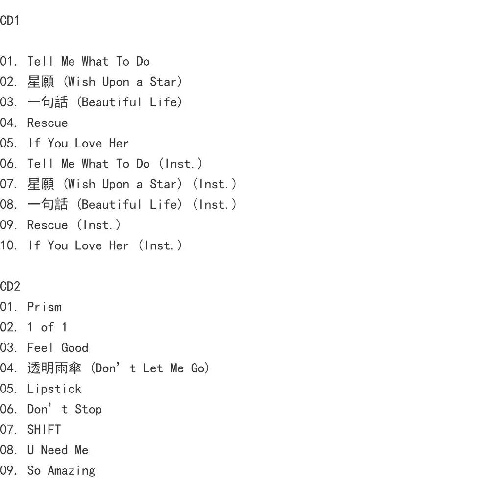 Álbum Repackaged 5º do SHINee 1 e 1 Coleção de Música Pop Japonesa e Coreana 2CD