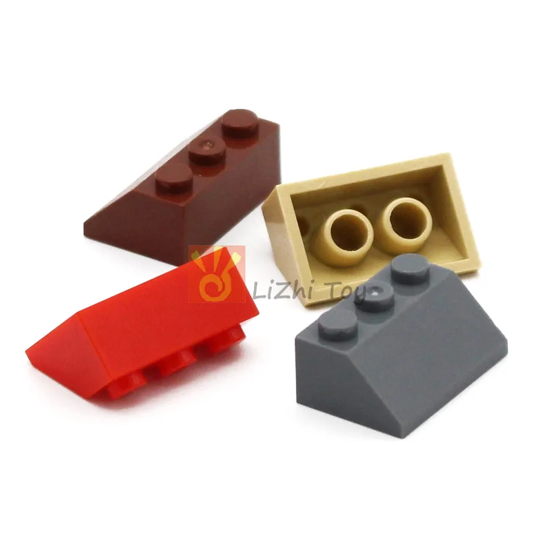 50pcs MOC Bricks House Top Roof Slope 45 2x3 3038 DIY Building Block Compatible with Assembles City Street View Toys