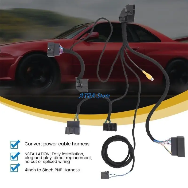 

U13C HU5Z-19A387-A 4Inch to HC3Z-19A387-B Conversion Power Cable Harness for F150