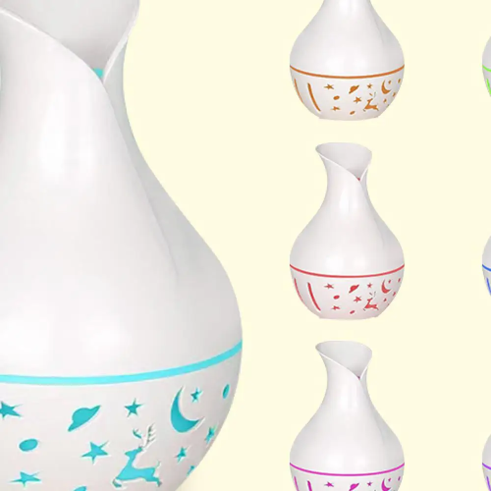 

Мини-ультразвуковой аромадиффузор объемом 200 мл со светодиодным ночником, увлажнителем эфирного масла, включает 2 масла для дома и офиса Relaxatio