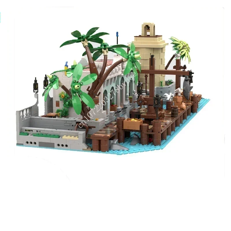 4103PCS MOC Puerto Santa Maria Dockside Market Puzzle Holiday Assembly Birthday Architecture Birthday Toy Christmas Gift for Kid