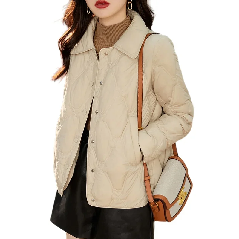 

Cotton-Padded Coat for Women Small Fleece-lined Jacket Thickened Short Coat Western Autumn and Winter Clothes