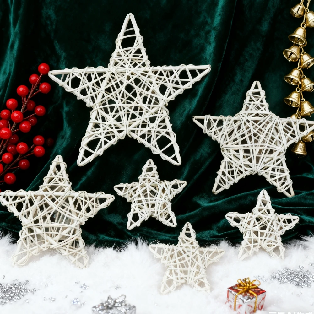 10/15/20CM Künstliche Pflanzen Baum Wurzel Rebe Stern Kranz Weihnachten Home Dekoration Zubehör Hochzeit Hintergrund Diy geschenk Box
