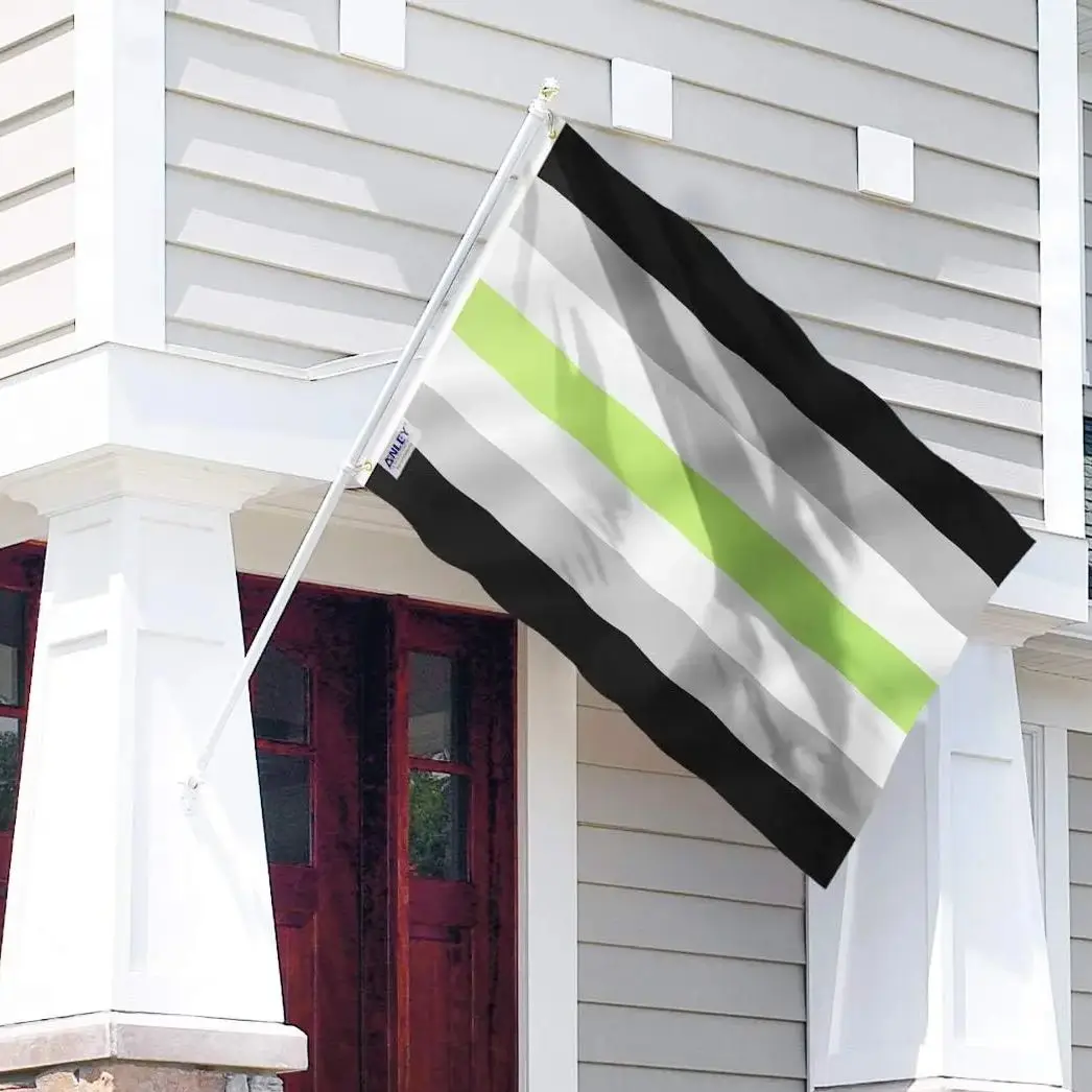Bandera de agénero de identidad de género GQ del orgullo Genderqueer de 90*150cm para decoración