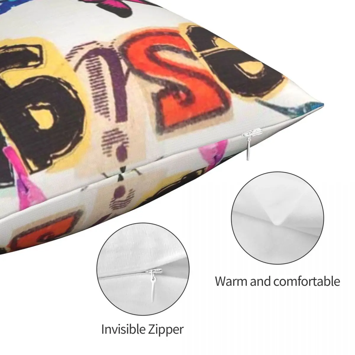 Desigual Custom Pillowcase Polyester Linen Printed Zip Decor Throw Pillow Case Home Cushion Cover