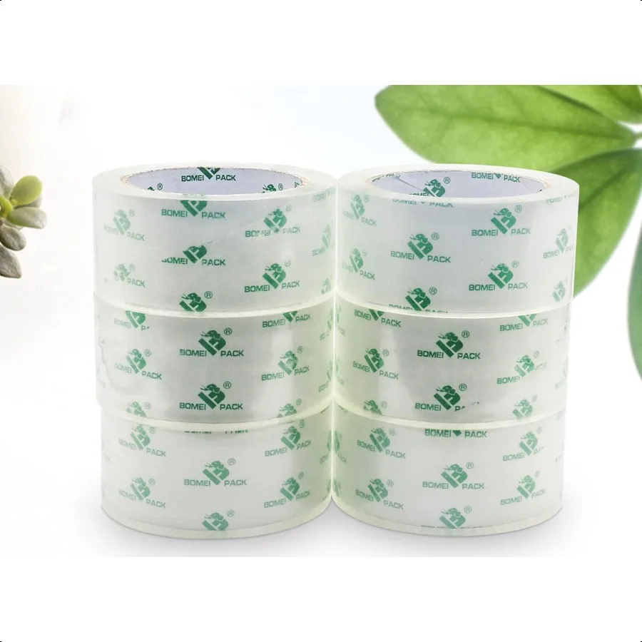 

Кристально прозрачная упаковочная лента, упаковочная лента, сменные рулоны, 6 рулонов, 2 мил x 1,88, 60 ярдов для герметизации, перемещения доставки, офисного хранения