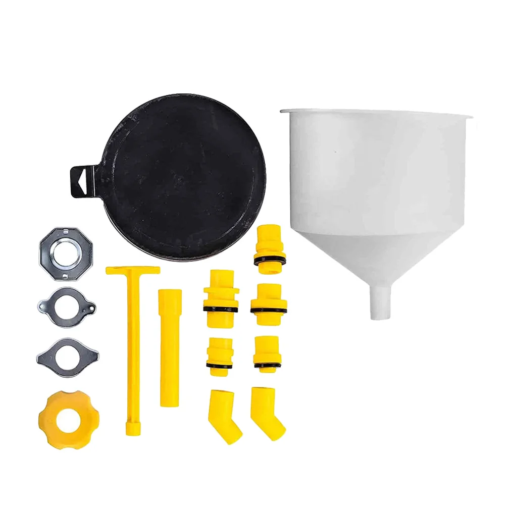 

15pcs Car Plastic Spill Proof Coolant Funnel Kit Automotive Tool No Air Bubbles Burp Engine Oil for Cooling