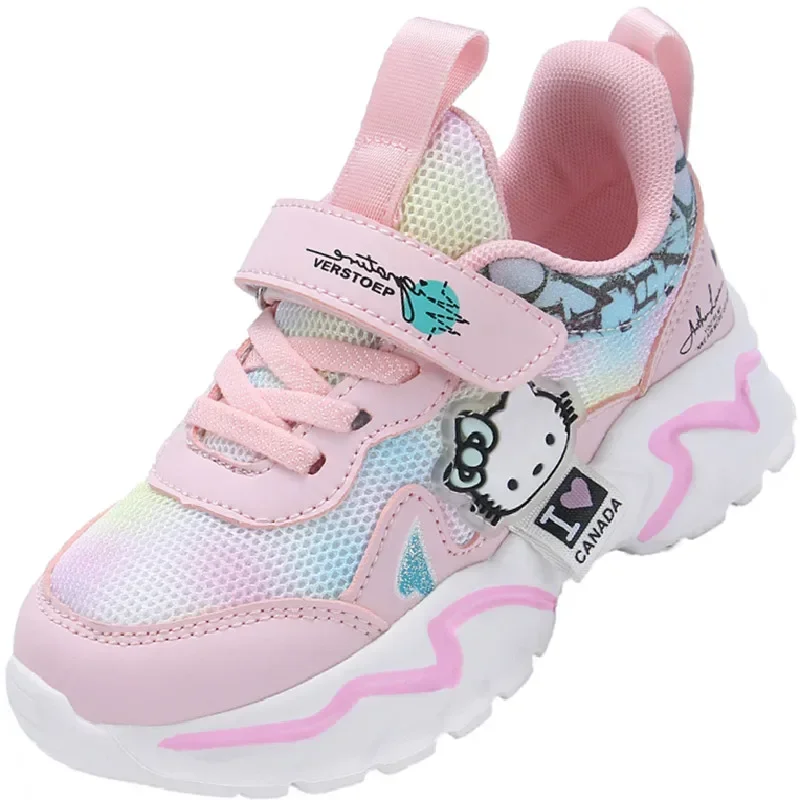 Kids Fashion Sneakers Girls Mesh Tennis Shoes Breathable Sports Running Shoes Lightweight Children Casual Walking easy matching