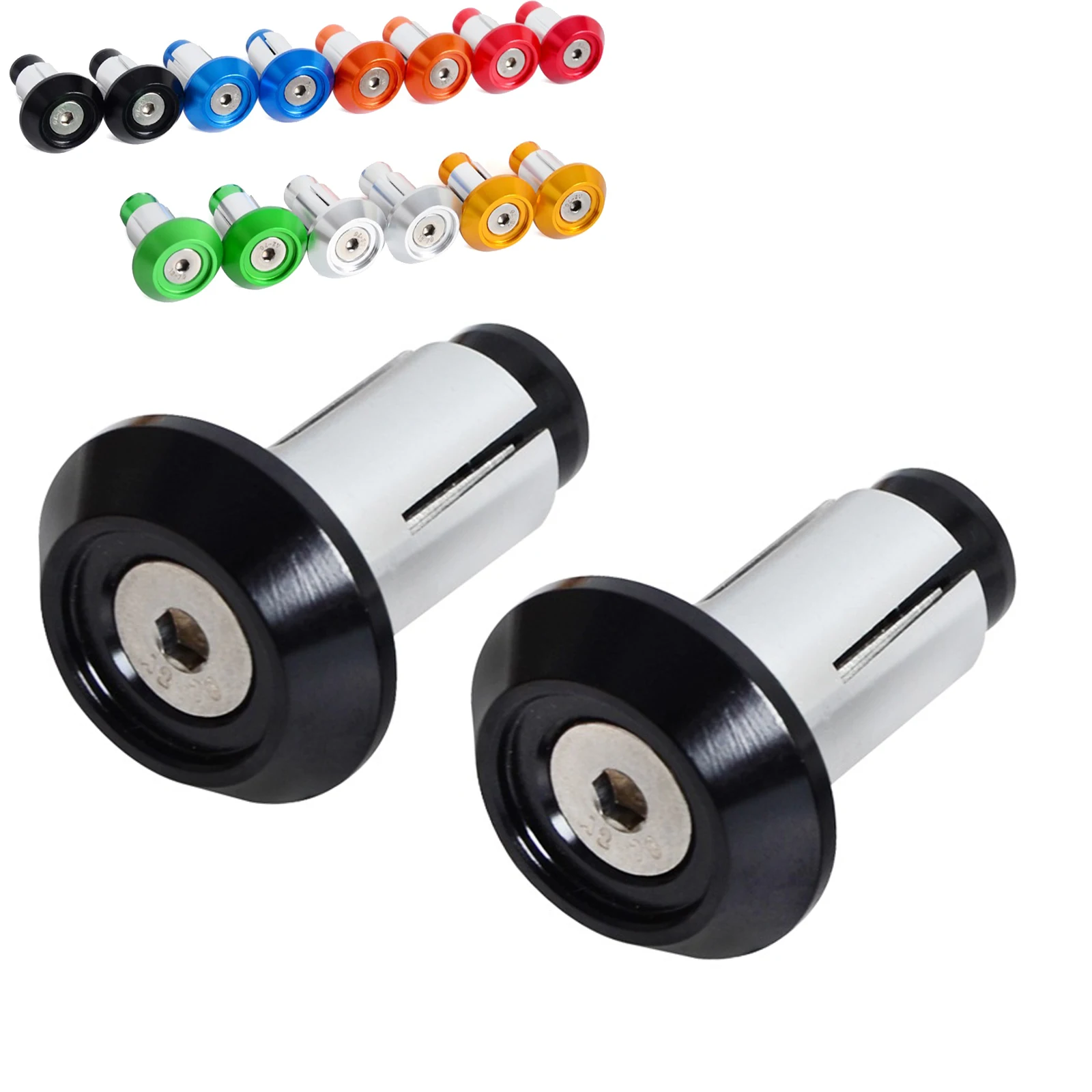 

7/8" Motorcycle Handlebar End Plugs Aluminum For KTM Yamaha Honda Kawasaki Suzuki Ducati BMW Husqvarna Triumph Sherco GasGas