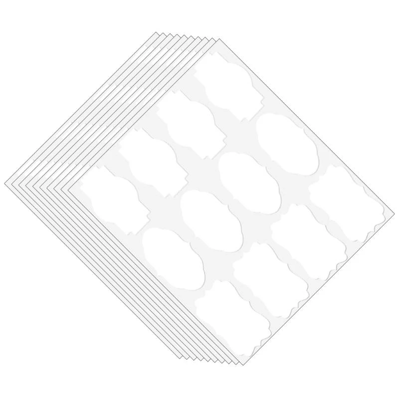주방 및 DIY 프로젝트를위한 접착 크래프트 스티커 120pcs 병 라벨 C7AC