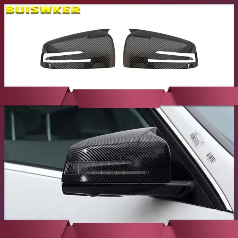 

For Mercedes Benz A B C E S CLA GLA GLK Class W176 W246 W204 W212 W221 C177 X204 X156 Carbon Fiber Car Rearview Mirror Cover