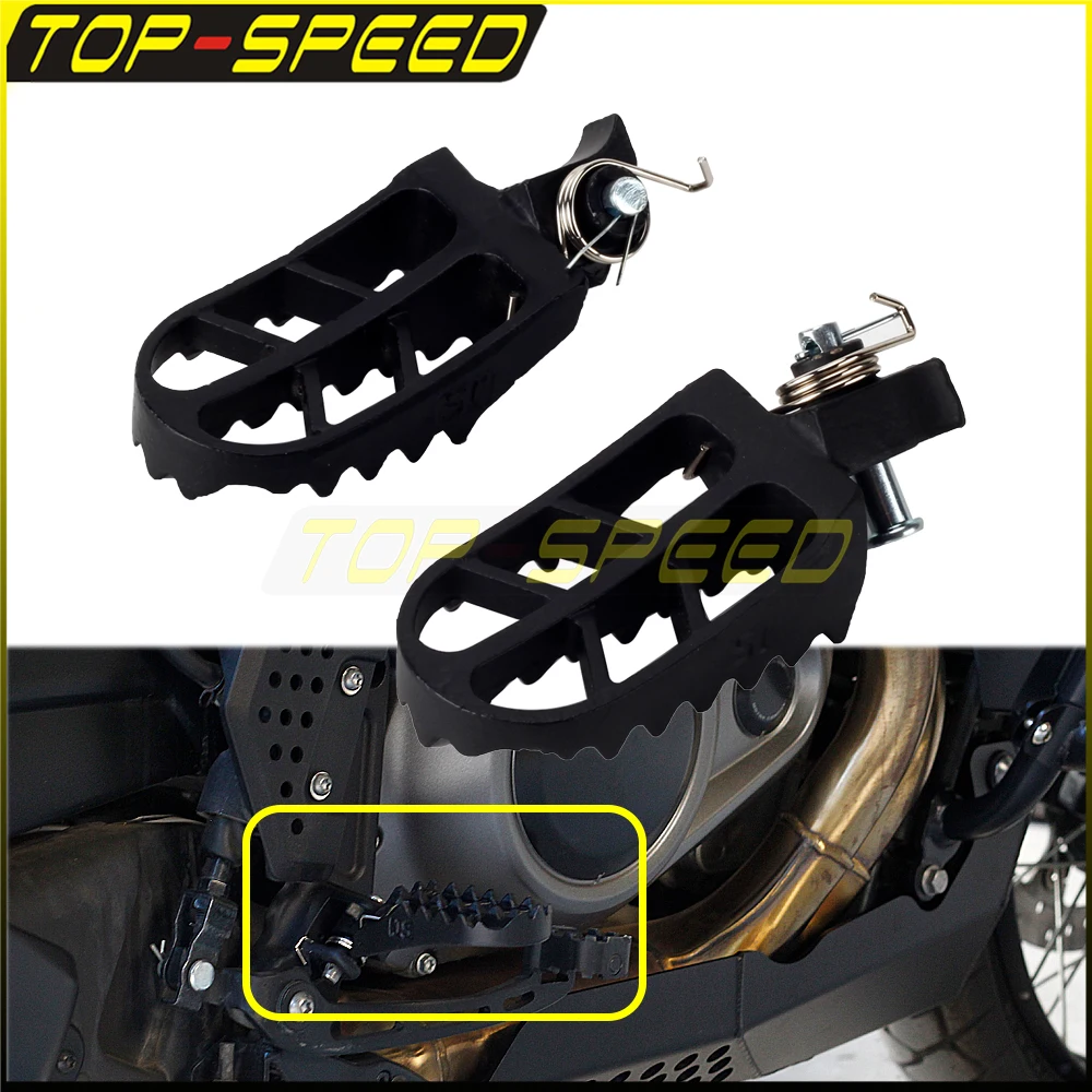 

2pcs Motorcycle Non-slip Front Foot Pegs Foot Rests Footrest For '21-later Harley Pan America RA1250 and RA1250S models Footpegs