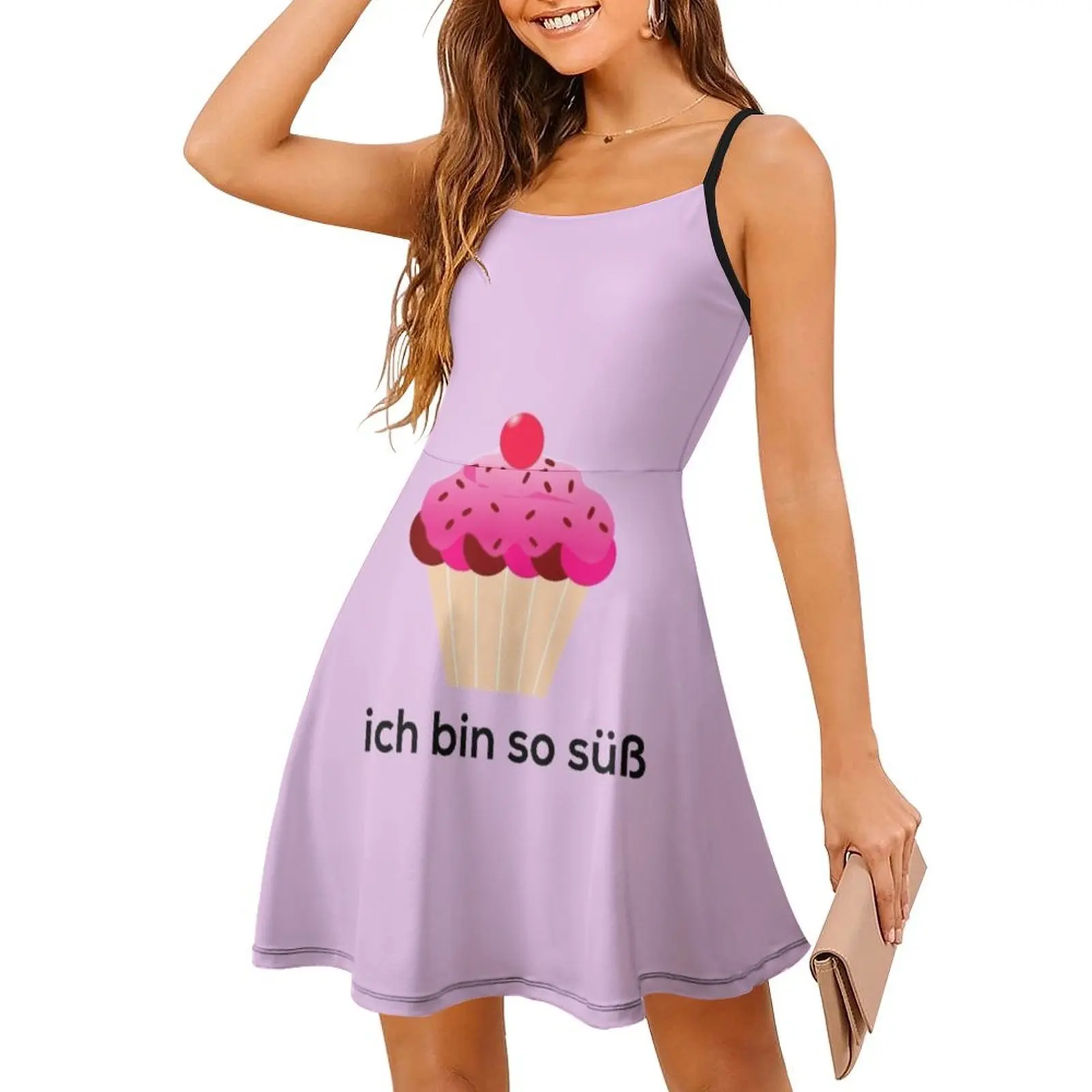 إيتش بن سو سو؟ فستان نسائي أنيق للحفلات على شكل حرف A مع خيارات قصيرة/طويلة/بدون أكمام Ich Bin So Sü؟ فروي أوسترن الألمانية #3