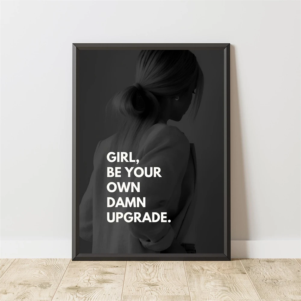 Feminist Poster Feminist Print Motivational Poster Inspirational Quote Wall Art Canvas Painting Motivational Bedrom Decor