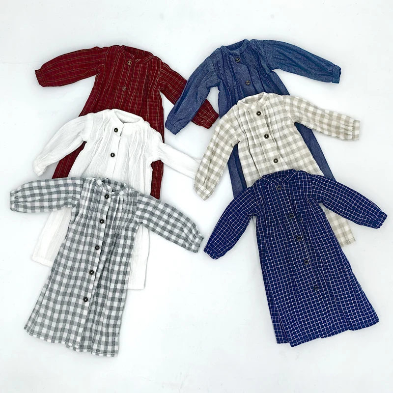 Doll Clothes for Blythe Long Coat Artistic Style windbreaker for Ob24 Ob22 Azone Doll Fashion Outfit