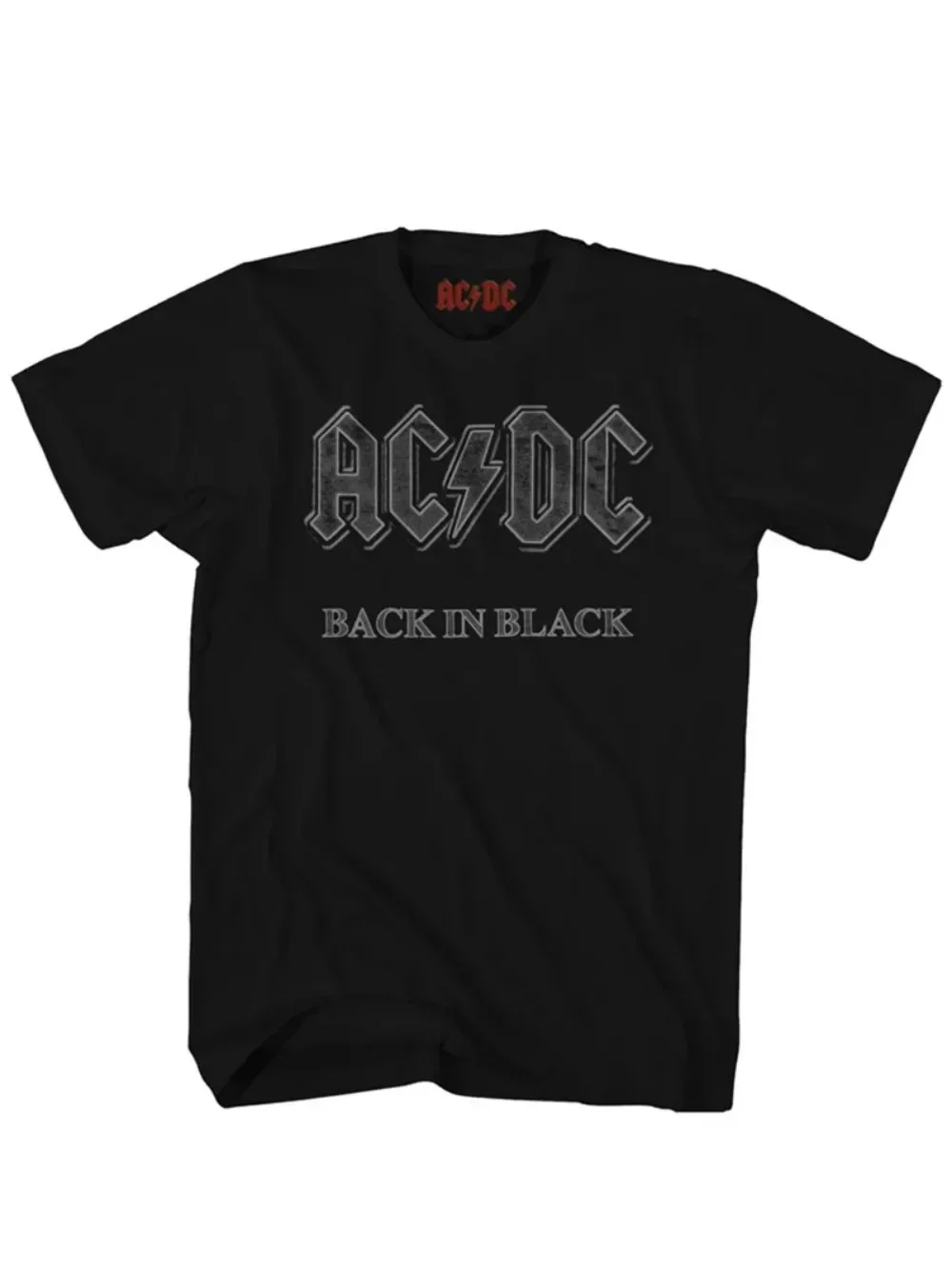 Classic Bolt Logo ACDC Band T-shirt Summer Cotton Tee Punk Rock Cotton Short Sleeve T-Shirt Men Women 2024 New in Casual Tops