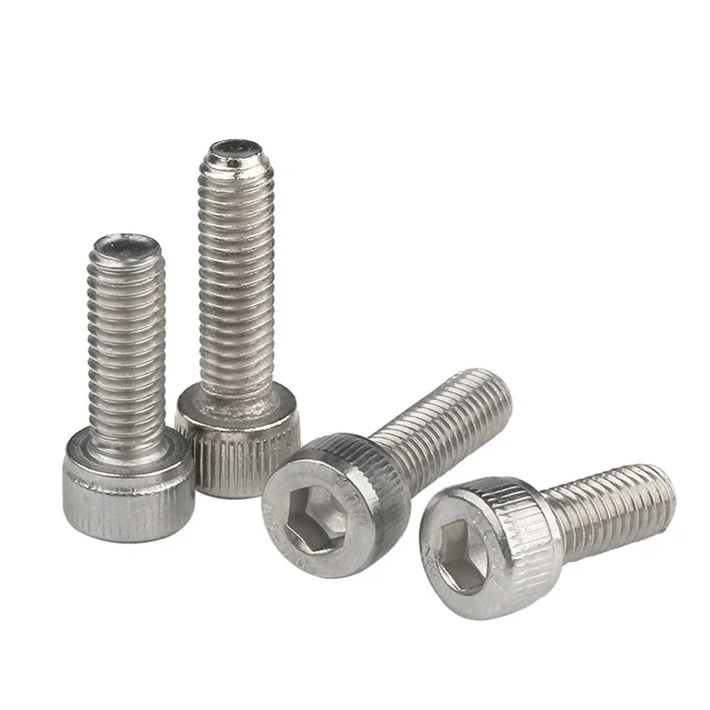 M7 M9 Stainless Steel Allen Bolt Socket Head Cap Screws Fully Threaded Fine Pitch 1mm 1.25mm