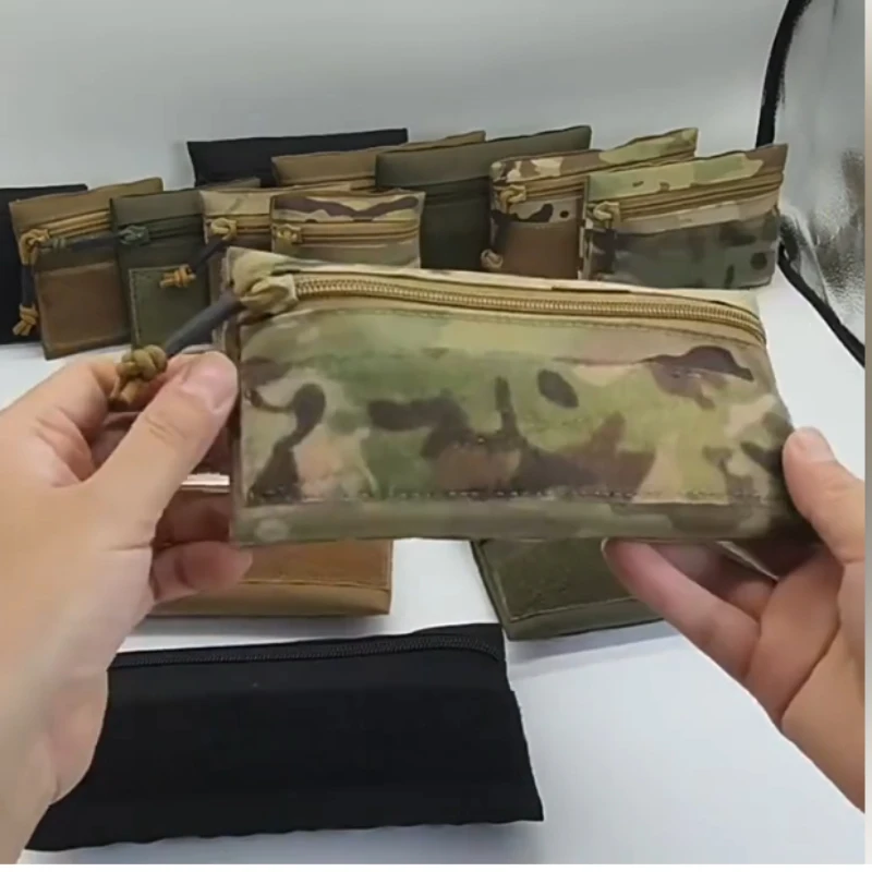 Outdoor Tactical EDC Hook‑Loop Utility Pouch Multi‑Purpose Add‑on Storage Bag Vest Attachment Tool Organizer Pouch