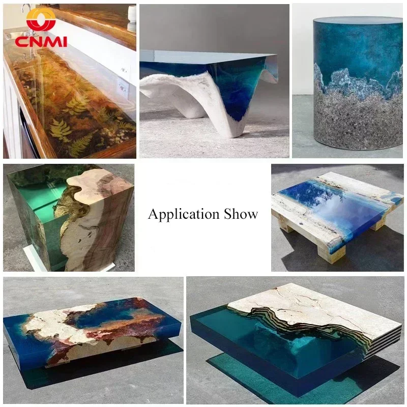 CNMI Resin Epoxy Deep Pour 2:1 AB Resina Epoxi Transparente Hardener Crystal Glue for Professional Use Casting Advanced ArtsWork