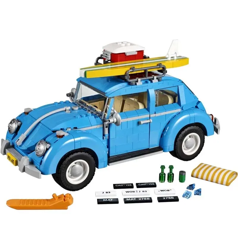 

Beetle Car Building Blocks Bricks Boys Birthday Christmas Girls Toys Compatible With 10252 21003