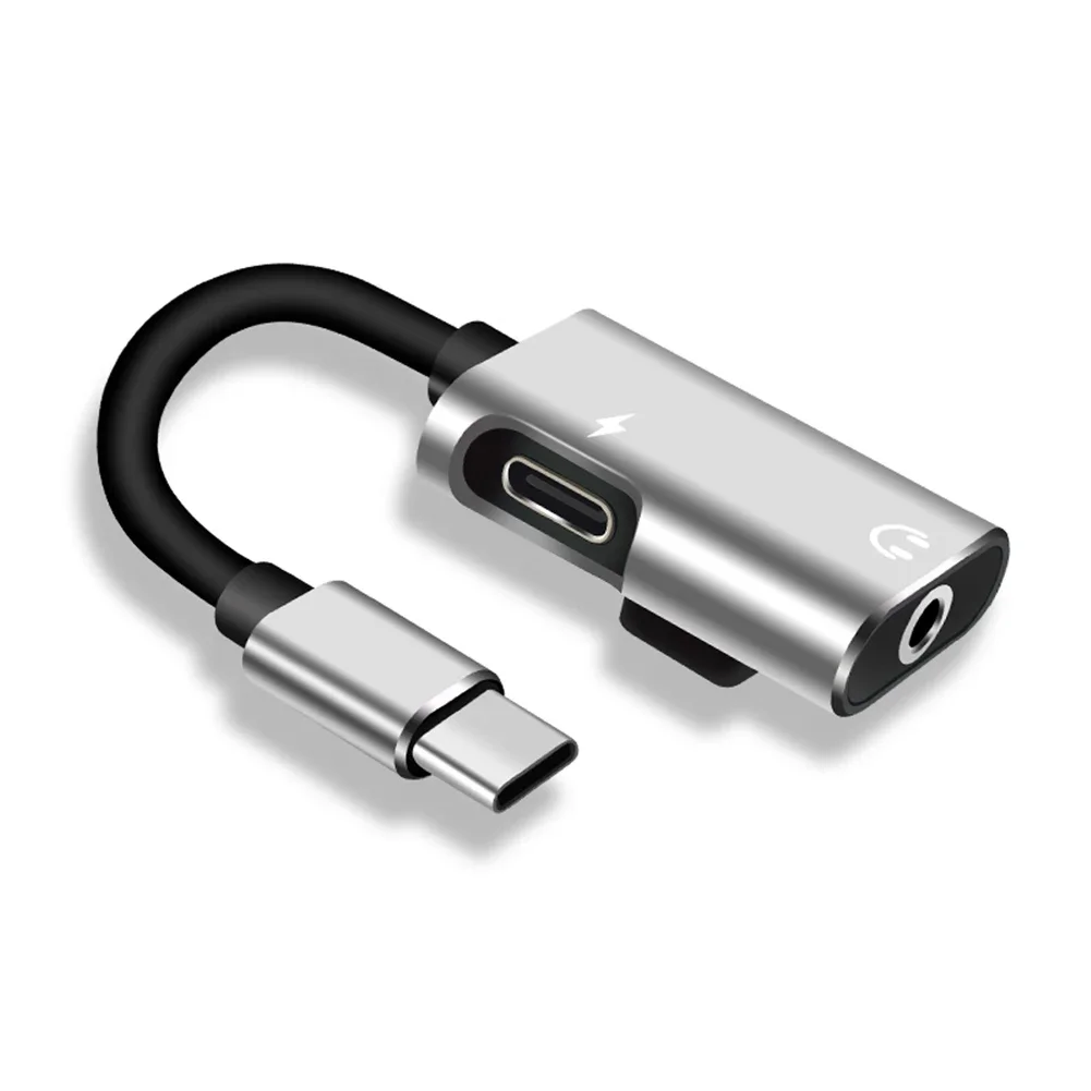 Type C naar 3.5mm Jack Adapter voor Xiaomi Huawei Analoge Signaal Telefoon Audio Splitter Hoofdtelefoon Oplader USB-C Niet voor iPhone Samsung