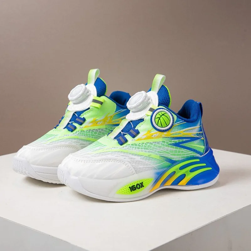 

Модные подростковые кроссовки для детей, нескользящие спортивные туфли с поддержкой лодыжки, повседневная обувь для бега для мальчиков и девочек.