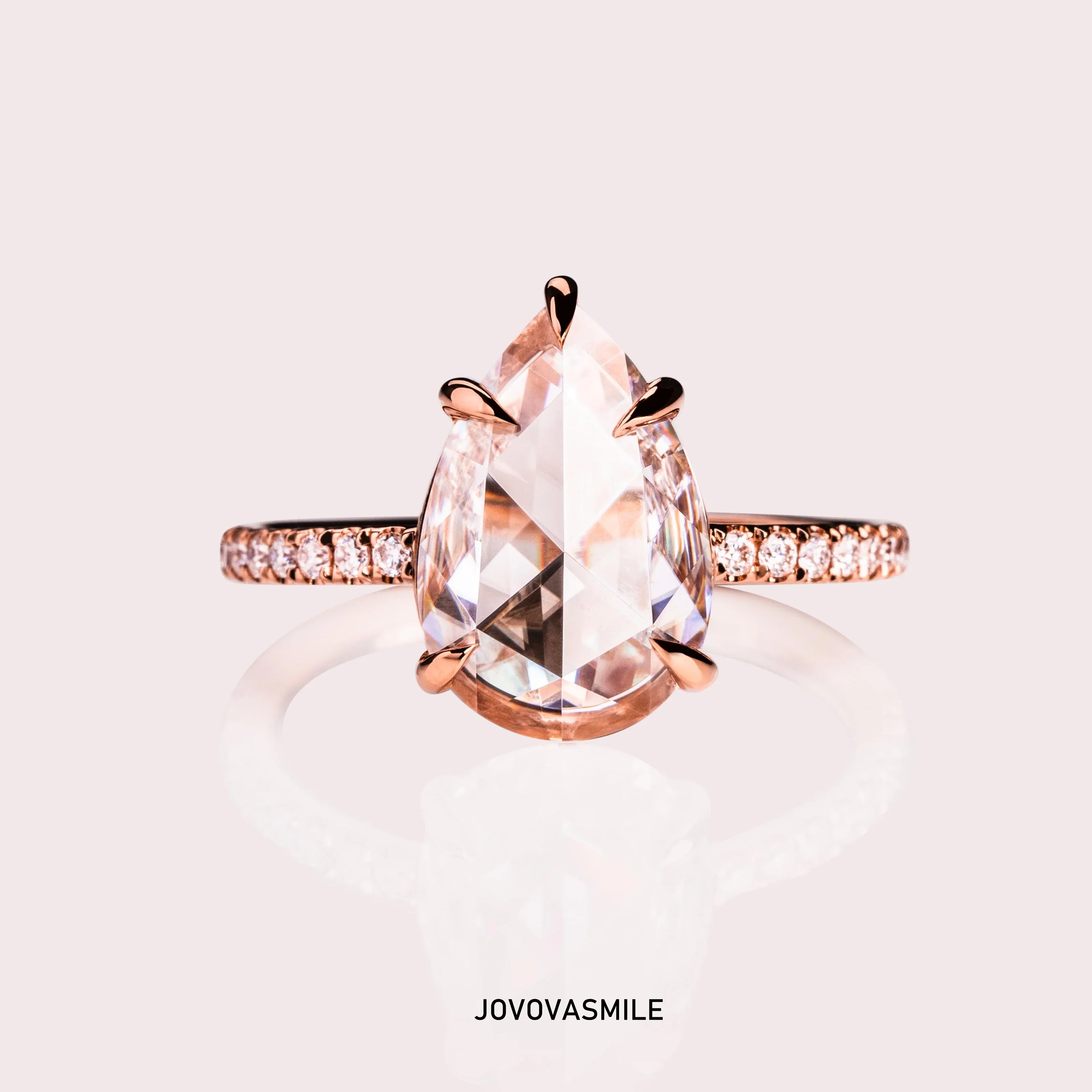 

VOVGEMINI 2ct Old Europe cut moissanite ring 18k 14k Gold VVS1 D Color Engagement Wedding Ring Sets Customizable free shipping