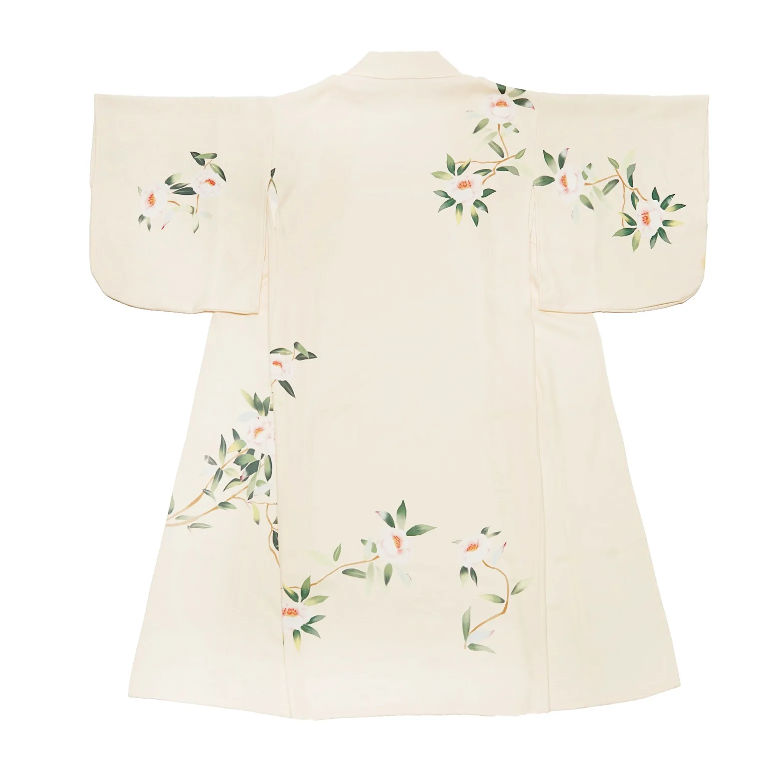 Yukata Women's Dress Tea Olive Improved Version Formal Visit Kimono Bathrobe Four Seasons Style Summer New Arrival Polyester