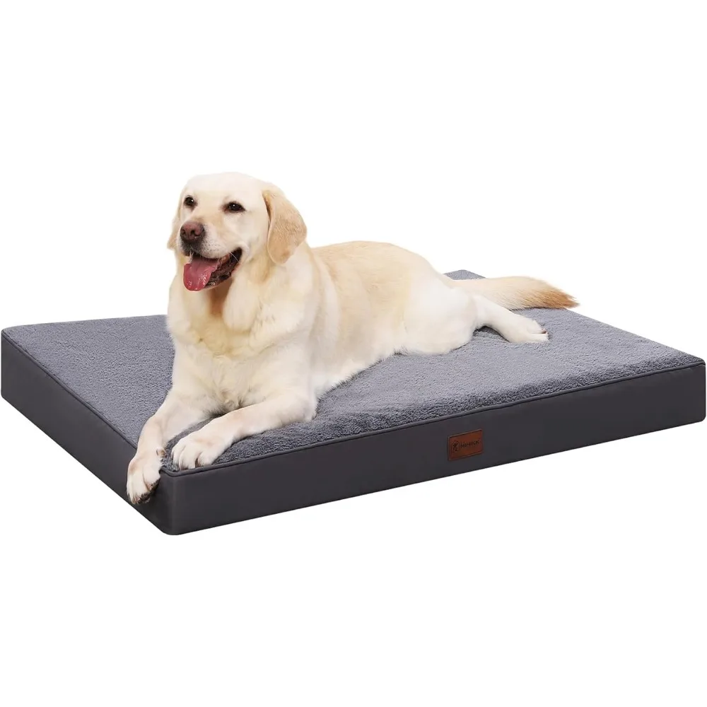 

Waterproof Dog Bed, Medium-sized Orthopedic Dog Bed with Removable and Washable Cover, Egg-cage Foam Pet Mat