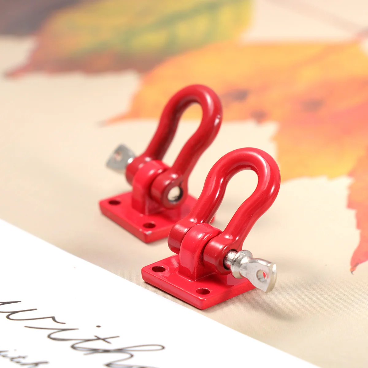 

2pc U Shape Ring Metal Hook Plastic Tow Hook For Car Suv Truck Front Decoration Racing Style Durable Tow Bar