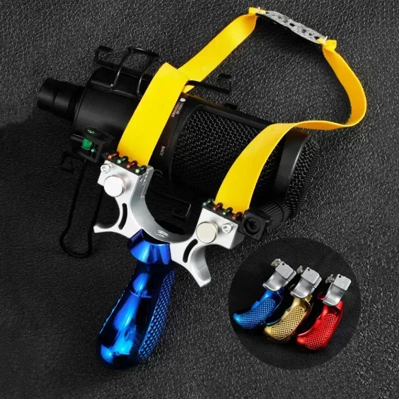 Laser Shooting Slingshot High Precision Sling Outdoor Slingsshot for Hunting High Precision Catapult Tirachinas Caza Tirachinas