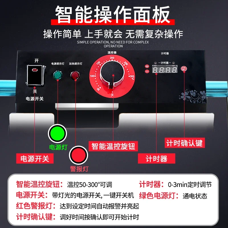 Burger machine commercial small automatic baking machine double layer baker heating hamburger oven burger shop machine equipment