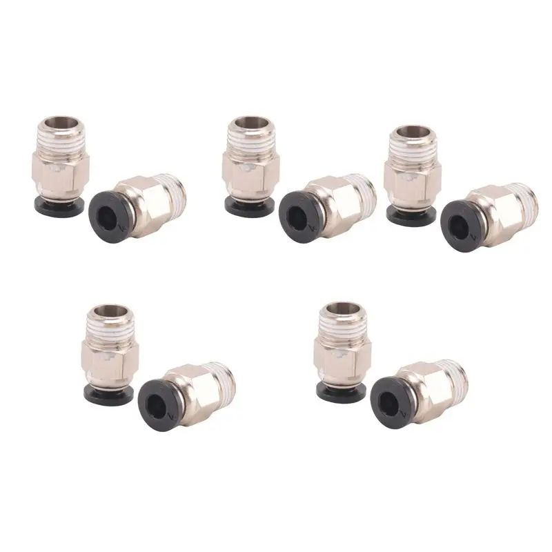 

A23F-Pc4-M10 Male Straight Pneumatic Pefe Tube Push For E3D-V6 Fitting Connector Bowden Extruder 3D Printer (Pack Of 10Pcs)