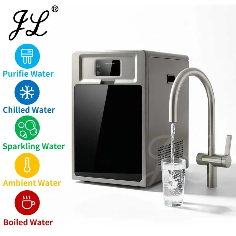 Hot And Cold And Sparkling And Purified Water Dispenser With Mechinal Faucet Water Heater Water Cooler Soda Maker
