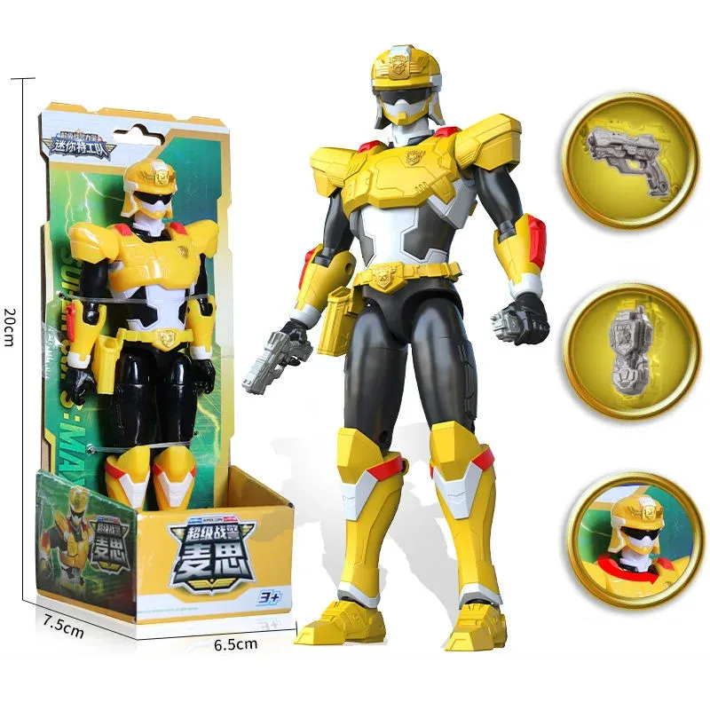 ミニフォース最強警察変換アクションフィギュアロボットおもちゃ X シミュレーション動物ミニエージェント