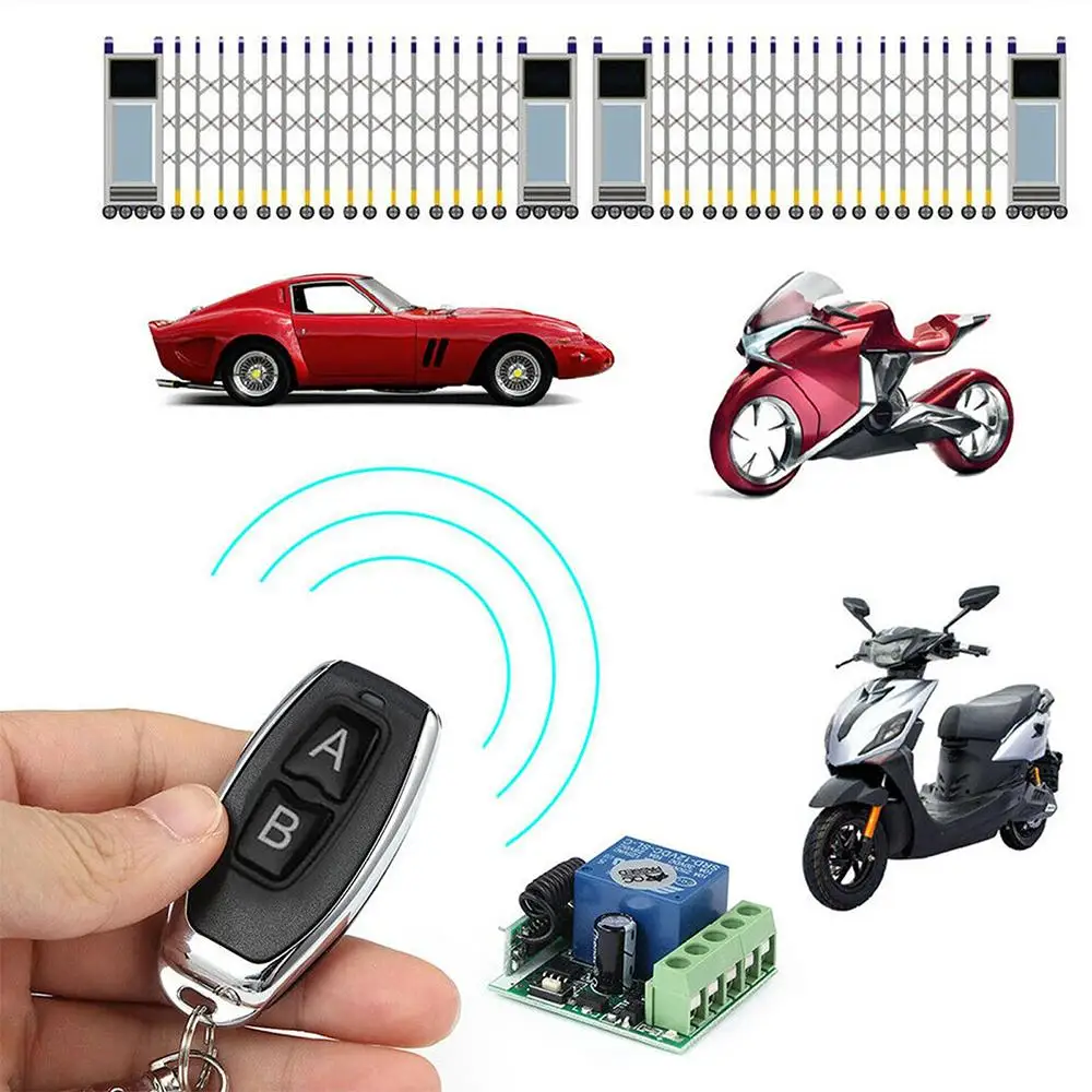 Universal Wireless Remote Control Switch 12V Wireless Remote Control Switch Small Trunk Single Channel Access Control Remote