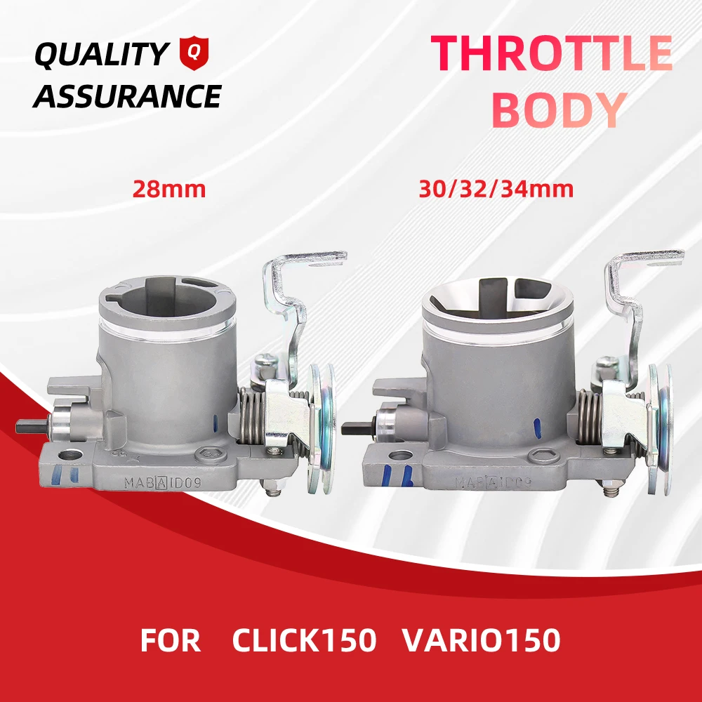 Throttle Body Racing 28mm 30mm 32mm 34mm for HONDA VARIO150 VARIO 150 FI CLICK-150-I Motorcycle Throttle Valve 16400-K59-A71