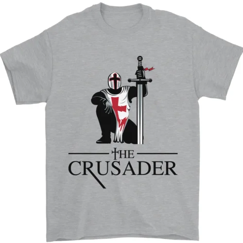 The Crusader Knights Templar St Georges Day Mens T-Shirt 100% Cotton