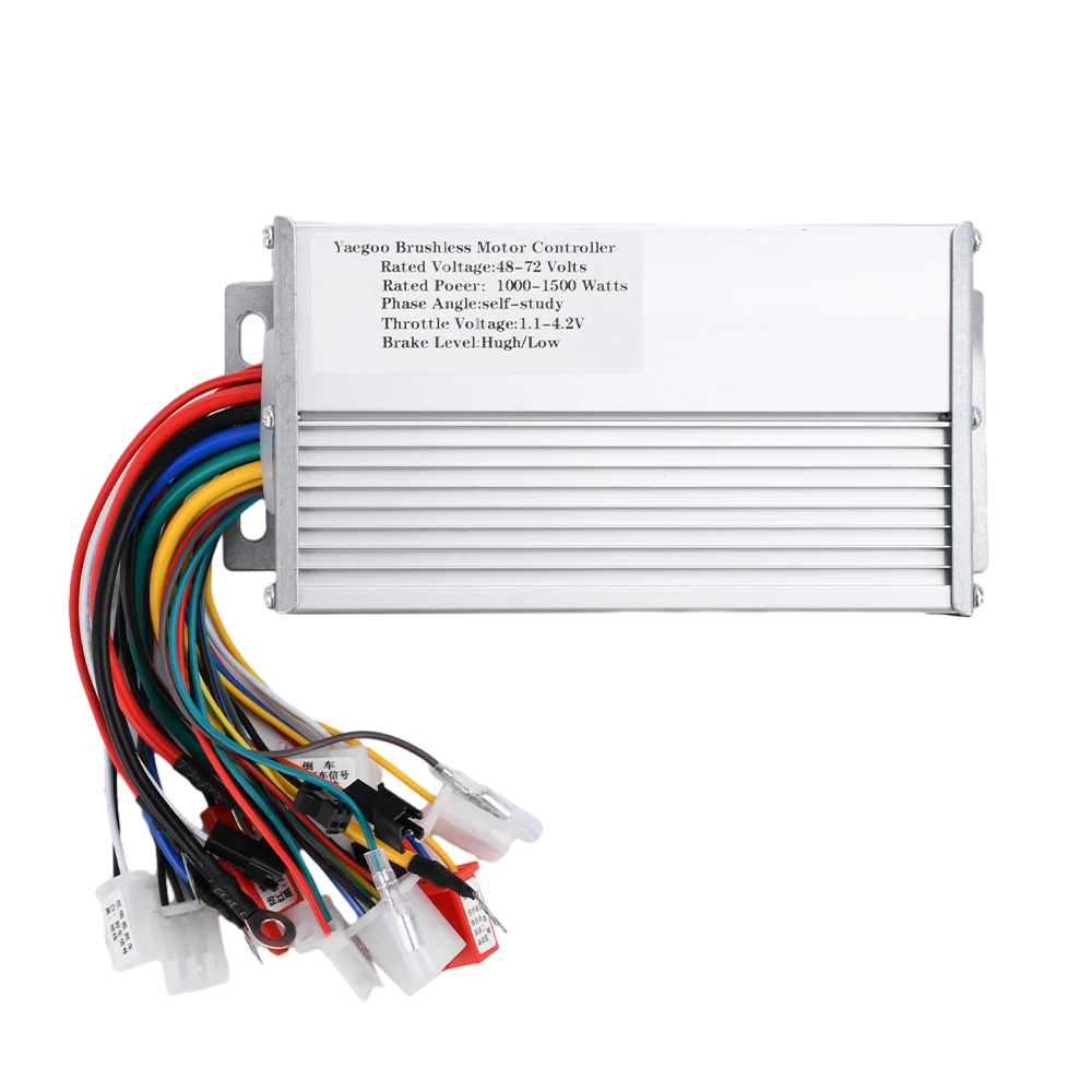 48V 60V 72V 1000-1500W Brushless Controller For Electric Bicycle E-scooter Dual Mode Drive Electric Vehicle Brushless Controller