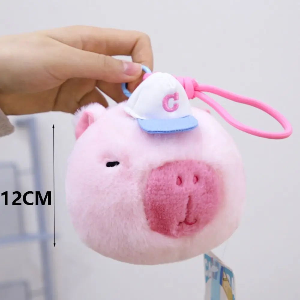 1pc Multicolor Plush Capybara Keychain Stuffed Animals Cartoon Capybara Simulation Capybara Pendant Accessories Kids Toy