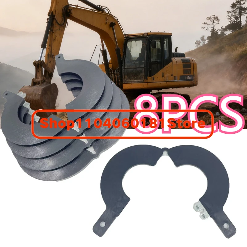 

8 шт. детали экскаватора, толщина 45 мм, 3 мм для экскаватора, мини-экскаватора-погрузчика, мини-погрузчика, комбинированный комплект ковша для экскаватора, съемный комплект