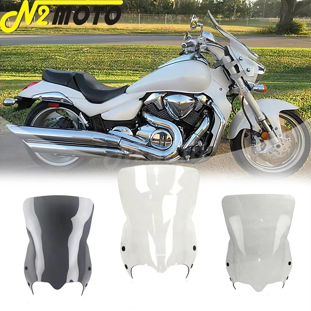 

1Set Motorbike Wind Deflectors Windshield Wind Screen Mounting Clamps for Suzuki Boulevard M109R M109R2 M109RZ M50 M90 2006-2016