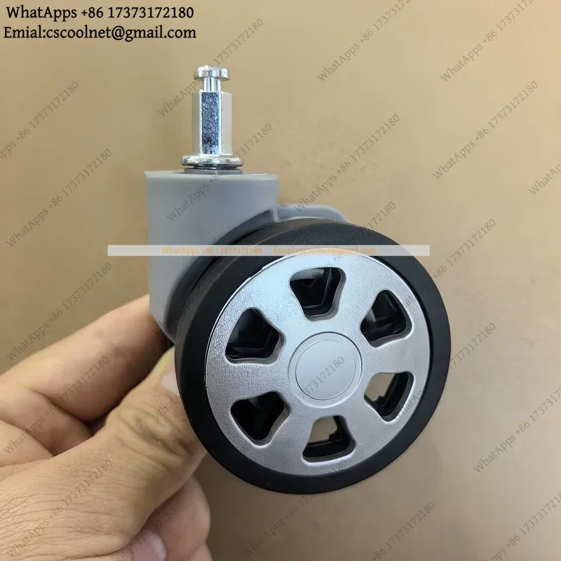 JS02 1 Pair Removable Hexagon Universal Luggage Wheels Replacement Accessories for Trolley Case Suitcase