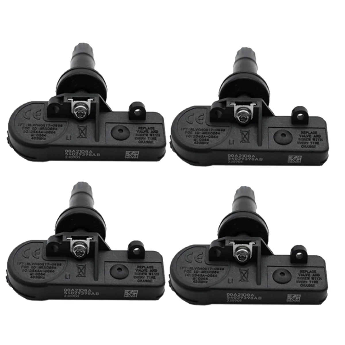 4Pcs Car TPMS Sensor Tire Pressure Sensor 56029398AB for Dodge Durango Ram Fiat 500 Jeep Tire Pressure